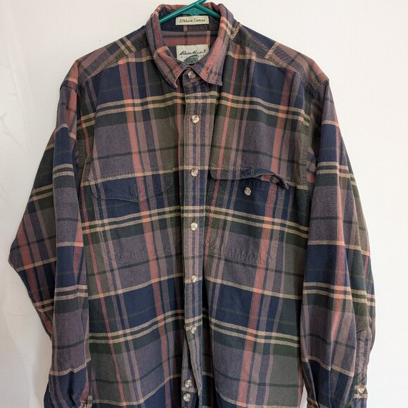 Eddie Bauer Elkhorn Canvas Flannel - Picture 1 of 2